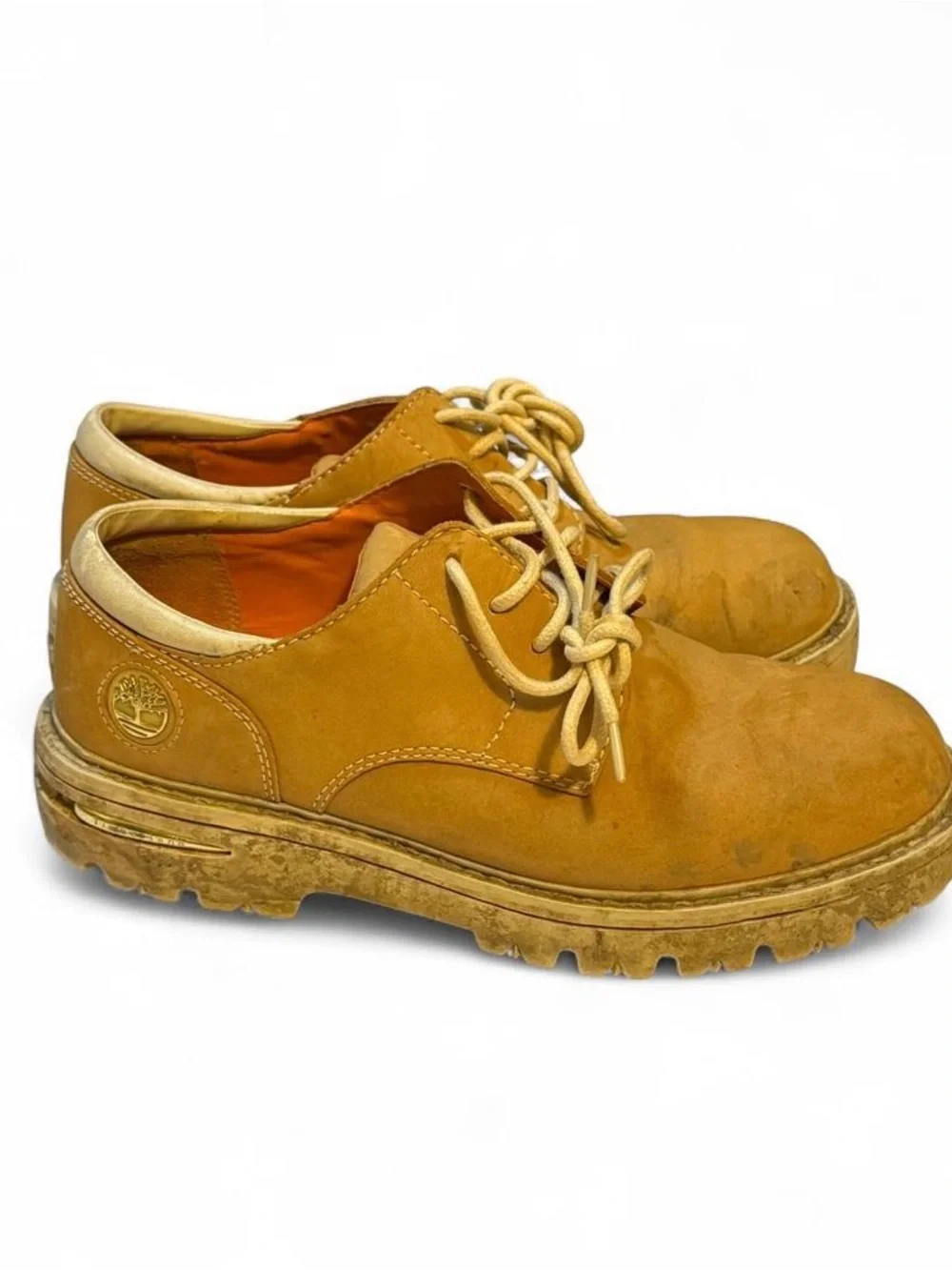 Timberland Wheat/Gold Nubuck Lace-Up Shoes